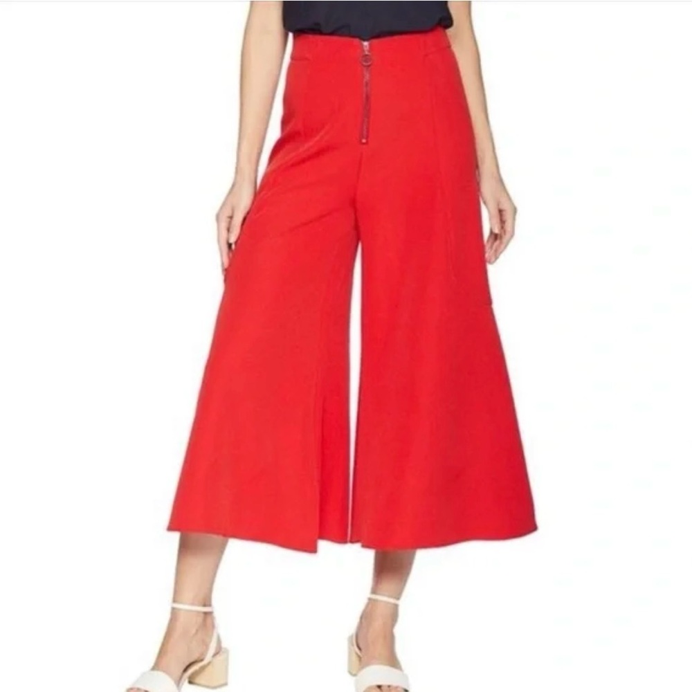 Romeo + Juliet Couture Red Wide-Leg Women's Pants